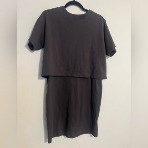 Bae Charcoal Gray Top/skirt dress